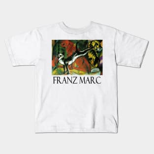 Three Cats by Franz Marc Kids T-Shirt